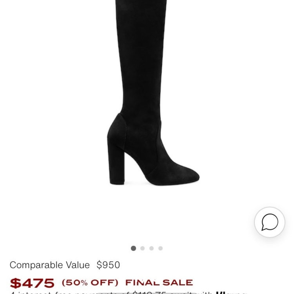 Stuart Weitzman over-knee Black heeled boots